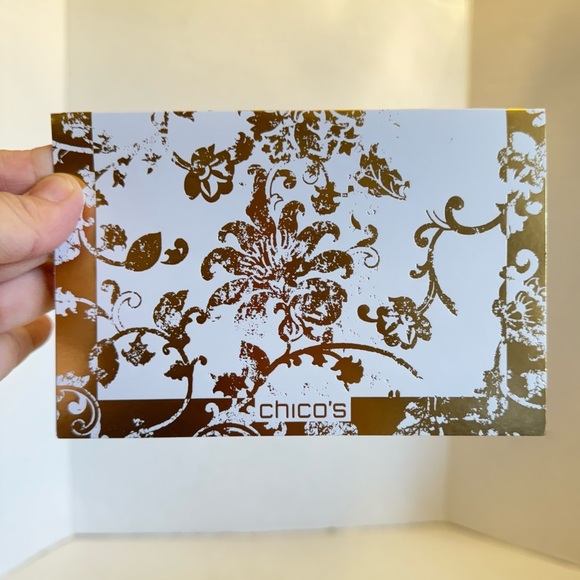 Chicos Blank Note Cards Embossed Logo Cards Envelopes Rose Smoke 16 Pack - Picture 14 of 16